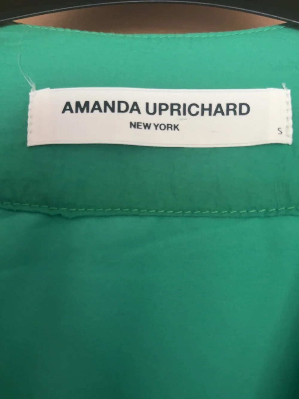 Amanda Uprichard Emerald Green Ruffle Tiered Kids Dress